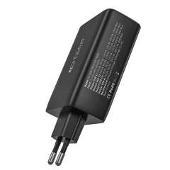 Ładowarka Tech-Protect NC100W-GAN sieciowa GaN 3x USB-C PD 100W / USB-A QC 3.0 - czarna