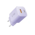 Ładowarka sieciowa Tech-Protect NCM33 PD 33W QC3.0 USB-C / USB-C - fioletowa