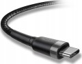 Kabel Baseus CATKLF-HG1 USB-C - USB-C PD QC 60W 3A 480Mb/s 2m - czarno-szary
