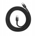 Kabel Baseus CATKLF-HG1 USB-C - USB-C PD QC 60W 3A 480Mb/s 2m - czarno-szary