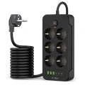 Listwa zasilająca Tech-Protect PC6X6 6 gniazd 240V + 3xUSB-A + 3xUSB-C 200cm - czarna