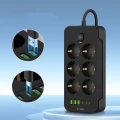 Listwa zasilająca Tech-Protect PC6X6 6 gniazd 240V + 3xUSB-A + 3xUSB-C 200cm - czarna