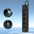 Listwa zasilająca Tech-Protect PCL4X3 4 gniazda 240V + 2xUSB-A + 1xUSB-C 200 cm - czarna