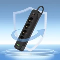 Listwa zasilająca Tech-Protect PCL4X3 4 gniazda 240V + 2xUSB-A + 1xUSB-C 200 cm - czarna