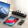 Listwa zasilająca Tech-Protect PCL4X3 4 gniazda 240V + 2xUSB-A + 1xUSB-C 200 cm - czarna