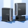 Stacja ładująca Tech-protect DC80W-GAN 6-PORT PD80W/QC3.0 - czarne