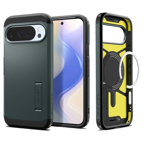 Etui Spigen Tough Armor Mag MagSafe na Google Pixel 10 Pro XL - zielone