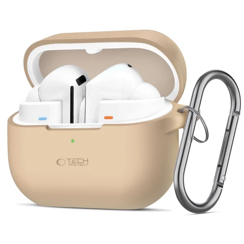 Etui Tech-Protect Silicone Hook na Samsung Galaxy Buds 3 / 3 FE / 3 Pro - brązowe