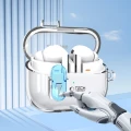 Etui Tech-Protect FlexAir z karabińczykiem na Samsung Galaxy Buds 3 / 3 FE / 3 Pro - przezroczyste
