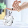 Etui Tech-Protect FlexAir z karabińczykiem na Samsung Galaxy Buds 3 / 3 FE / 3 Pro - przezroczyste