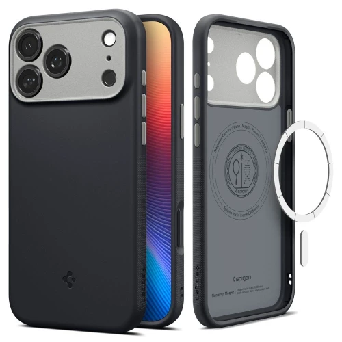 Etui Spigen Nano Pop MagSafe na iPhone 17 Pro - czarne