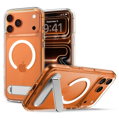 Etui Spigen Ultra Hybrid "S" MagSafe na iPhone 17 Pro - przezroczysto-białe