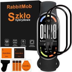 2X SZKŁO HYBRYDOWE 3D OCHRONNE DO XIAOMI MI SMART BAND 10 + ZESTAW DO MONTAŻU