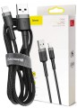 Kabel Baseus Cafule USB-A / Lightning 2A QC 3.0 3m - czarno-szary