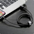 Kabel Baseus Cafule USB-A / Lightning 2A QC 3.0 3m - czarno-szary