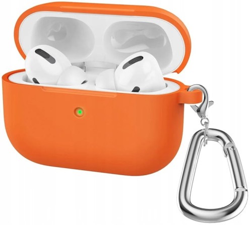 Etui RabbitMob do Apple AirPods Pro 3 z karabińczykiem, Cover Case | Pomarańczowe