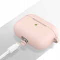 Etui RabbitMob do Apple AirPods Pro 3 z karabińczykiem, Cover Case | Pudrowe