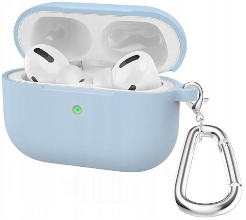 Etui RabbitMob do Apple AirPods Pro 3 z karabińczykiem, Cover Case | Niebieskie