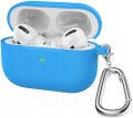 Etui RabbitMob do Apple AirPods Pro 3 z karabińczykiem, Cover Case | Niebieskie