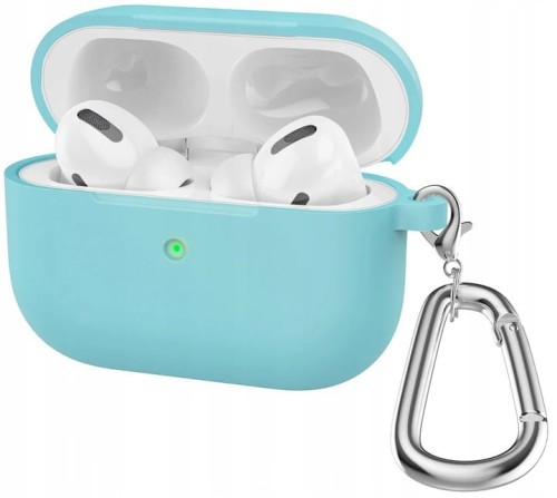 Etui RabbitMob do Apple AirPods Pro 3 z karabińczykiem, Cover Case | Turkusowe