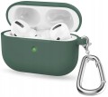 Etui RabbitMob do Apple AirPods Pro 3 z karabińczykiem, Cover Case | Oliwkowe