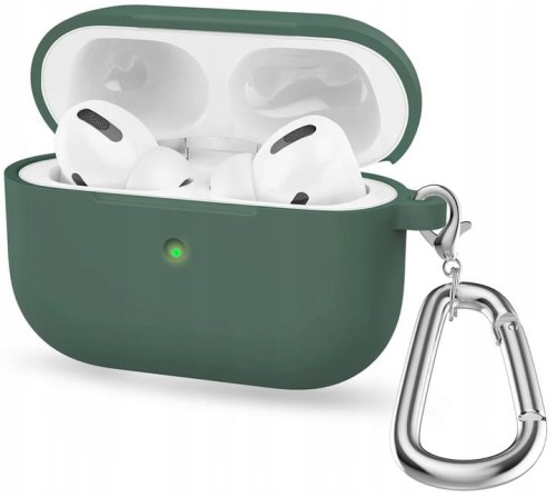 Etui RabbitMob do Apple AirPods Pro 3 z karabińczykiem, Cover Case | Oliwkowe