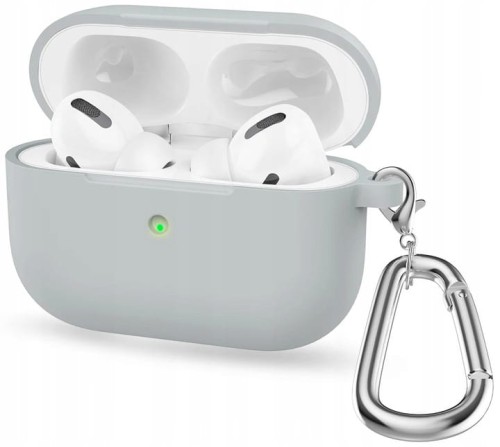 Etui RabbitMob do Apple AirPods Pro 3 z karabińczykiem, Cover Case | Szare