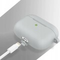 Etui RabbitMob do Apple AirPods Pro 3 z karabińczykiem, Cover Case | Szare