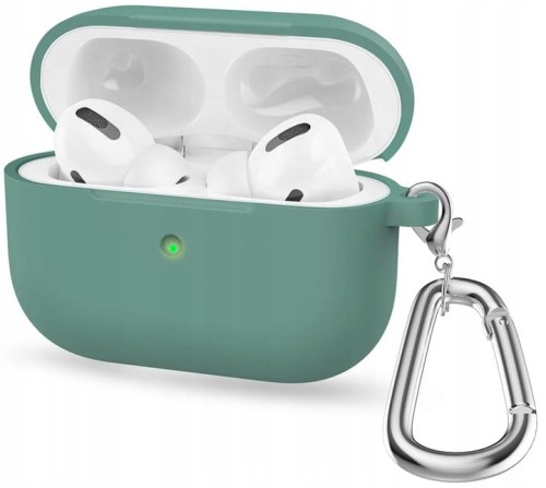 Etui RabbitMob do Apple AirPods Pro 3 z karabińczykiem, Cover Case | Zielone