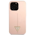 Etui Guess Silicone Triangle na iPhone 13 Pro Max - różowe