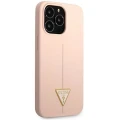 Etui Guess Silicone Triangle na iPhone 13 Pro Max - różowe