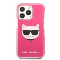 Etui Karl Lagerfeld Choupette Head na iPhone 13 Pro Max - fuksjowe