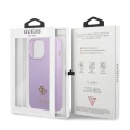Etui Guess Saffiano 4G Small Metal Logo na iPhone 13 Pro Max - purpurowe
