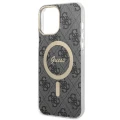 Etui Guess 4G MagSafe na iPhone 13 Pro Max - czarne