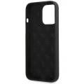 Etui Guess Silicone Script Gold Logo na iPhone 13 Pro Max - czarne