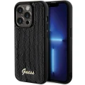 Etui Guess Sequin Script Metal na iPhone 13 Pro Max - czarne