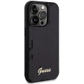 Etui Guess Sequin Script Metal na iPhone 13 Pro Max - czarne
