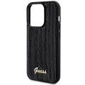 Etui Guess Sequin Script Metal na iPhone 13 Pro Max - czarne