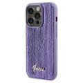 Etui Guess Sequin Script Metal na iPhone 13 Pro Max - fioletowe