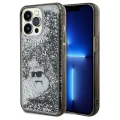 Etui Karl Lagerfeld Liquid Glitter Choupette na iPhone 13 Pro Max - przezroczyste