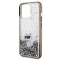 Etui Karl Lagerfeld Liquid Glitter Choupette na iPhone 13 Pro Max - przezroczyste