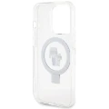 Etui Karl Lagerfeld Ring Stand Karl&Choupettte MagSafe na iPhone 13 Pro Max - białe