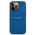 Etui Guess Saffiano Strap na iPhone 13 Pro Max 6,7" - niebieske