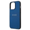 Etui Guess Saffiano Strap na iPhone 13 Pro Max 6,7" - niebieske