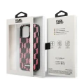 Etui Karl Lagerfeld Monogram Plaque na iPhone 13 Pro Max 6,7" - różowe