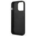 Etui Karl Lagerfeld Saffiano Plaque na iPhone 13 Pro Max 6,7" - srebrne