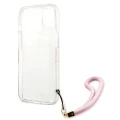 Etui Guess Camo Strap Collection na iPhone 13 mini - różowe