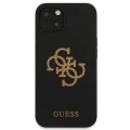 Etui Guess Silicone 4G Logo na iPhone 13 mini - czarne