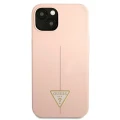 Etui Guess Silicone Triangle na iPhone 13 mini - różowe
