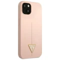 Etui Guess Silicone Triangle na iPhone 13 mini - różowe
